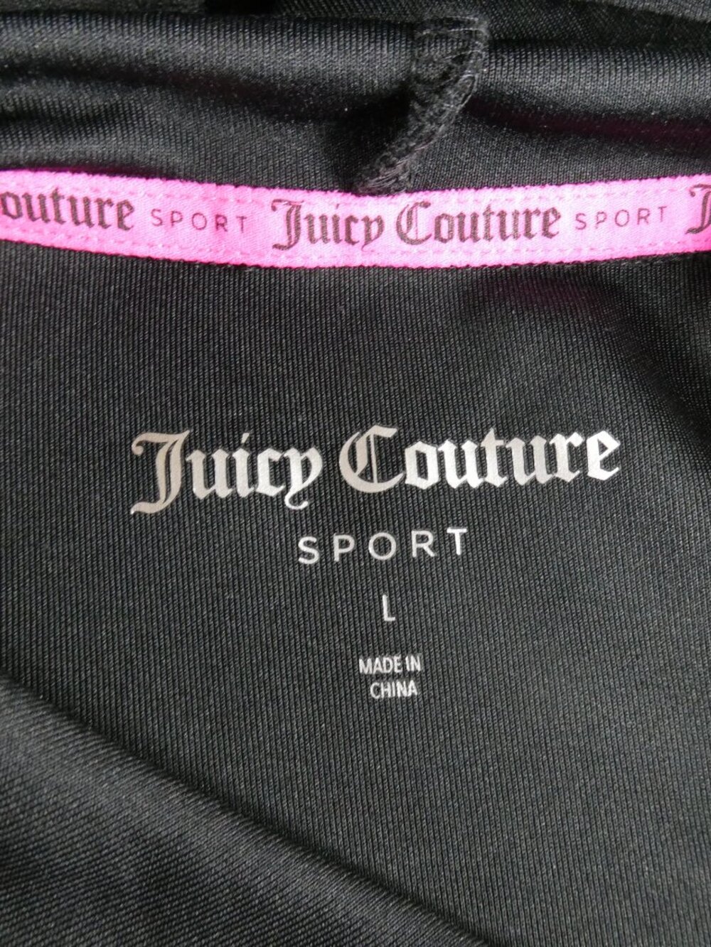 Juicy Couture Black Hoodie &‎ Short Set Size Large JC122144S / JC144 - Picture 6 of 12